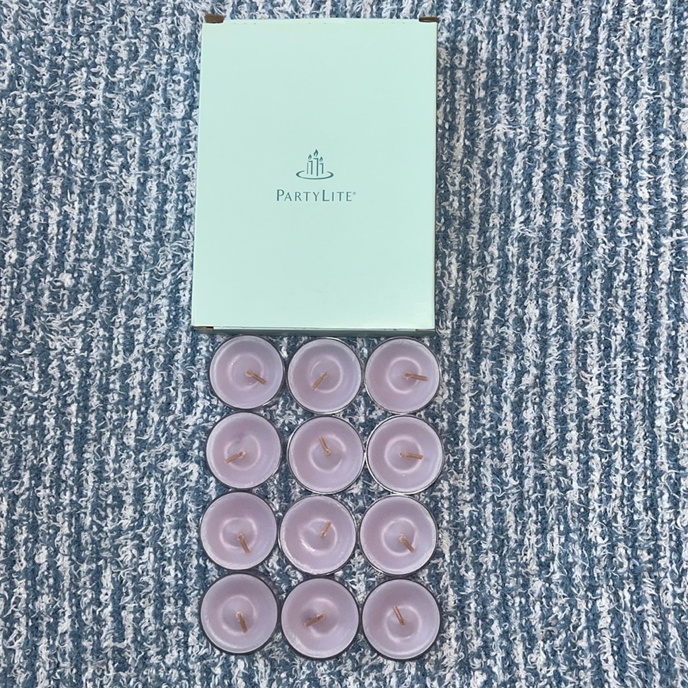 PartyLite tea lite candles essence of lavender (12)